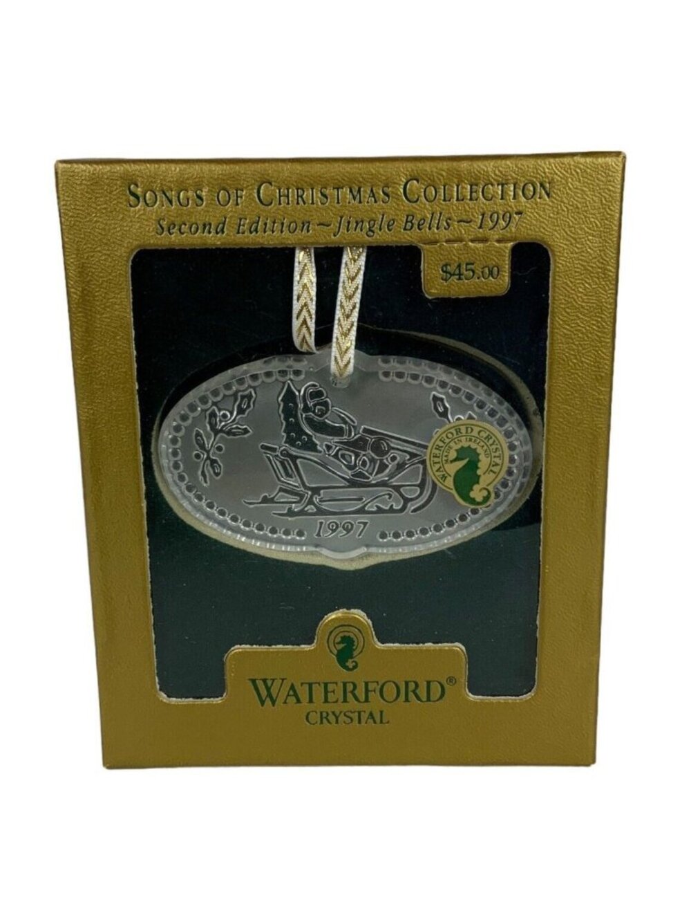 Waterford Crystal Songs of Christmas Collection Jingle Bells 1997 Second Edition